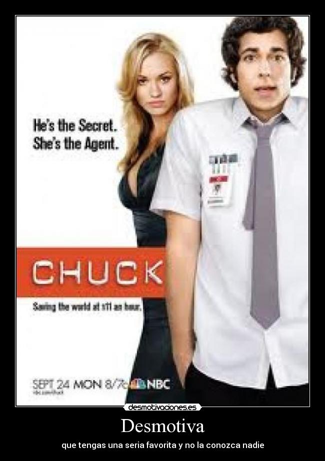 carteles chuck series favoritas desmotiva desmotivaciones