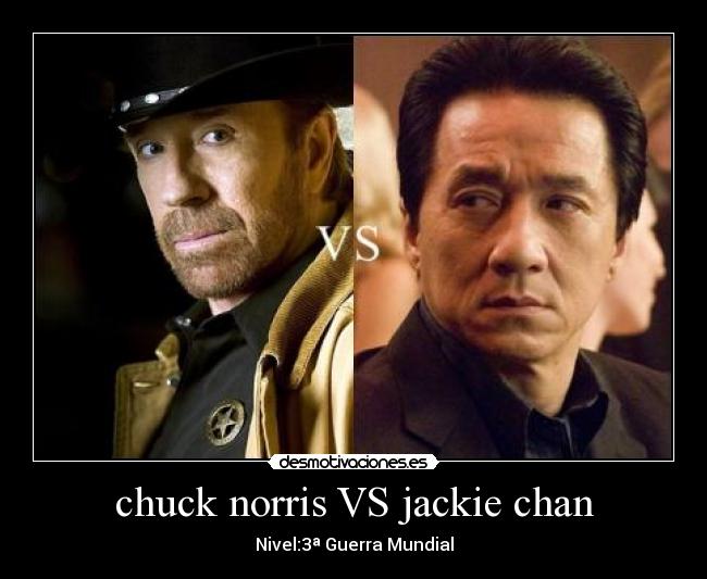 chuck norris VS jackie chan -