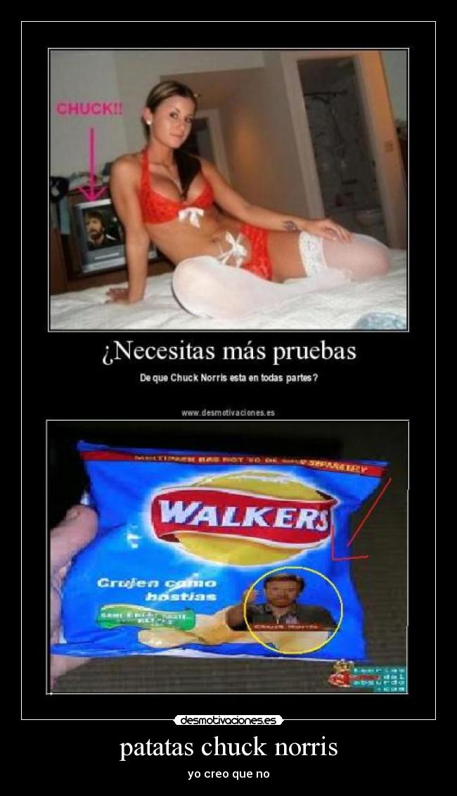 patatas chuck norris - yo creo que no