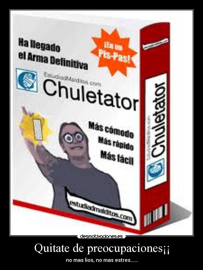 Quitate de preocupaciones¡¡ - no mas lios, no mas estres......