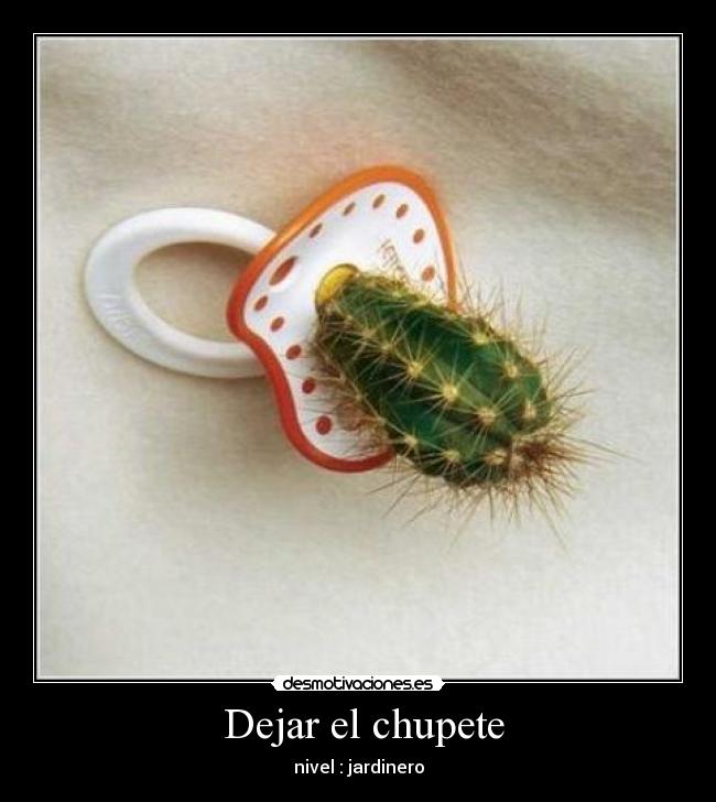 Dejar el chupete - nivel : jardinero