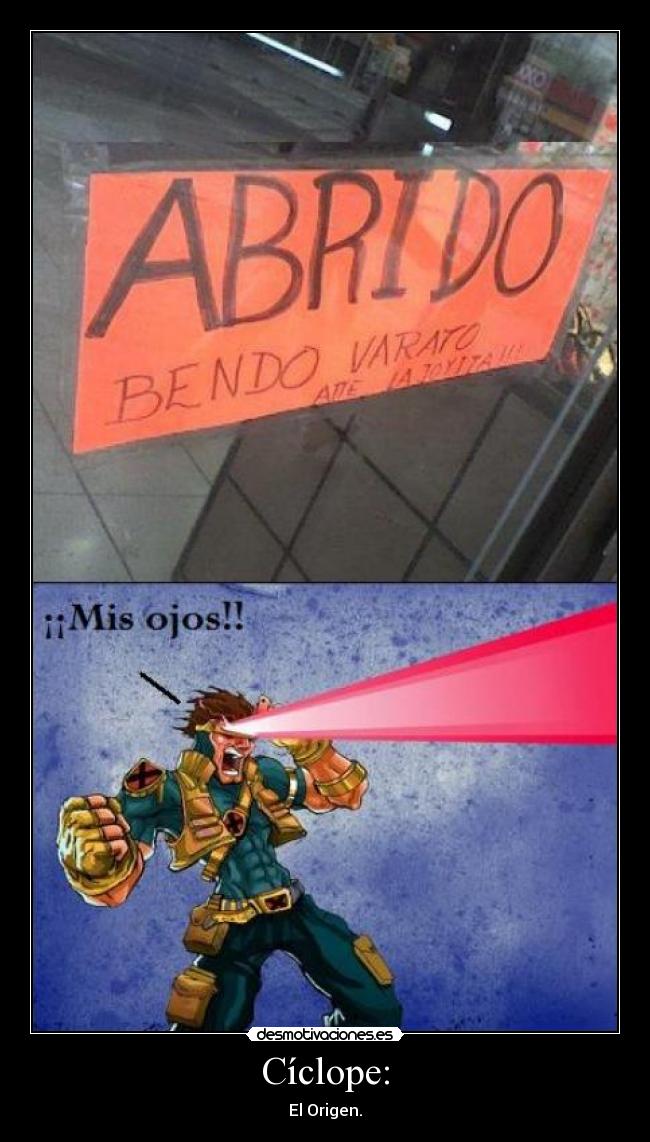 Cíclope: - El Origen.