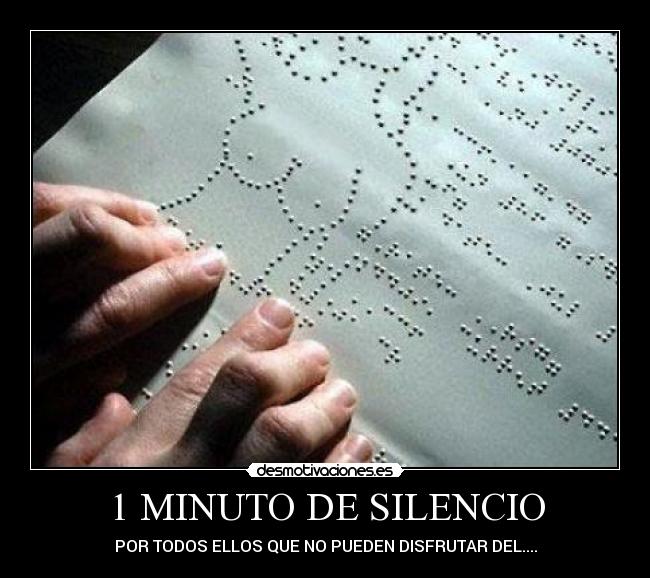 1 MINUTO DE SILENCIO -