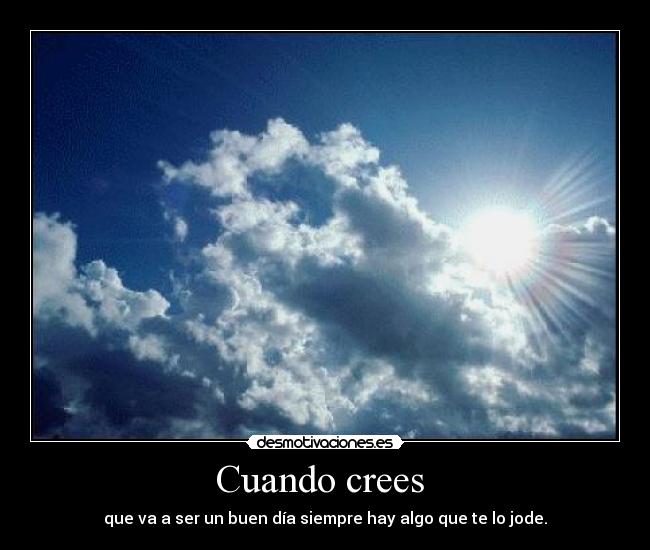 Cuando crees -
