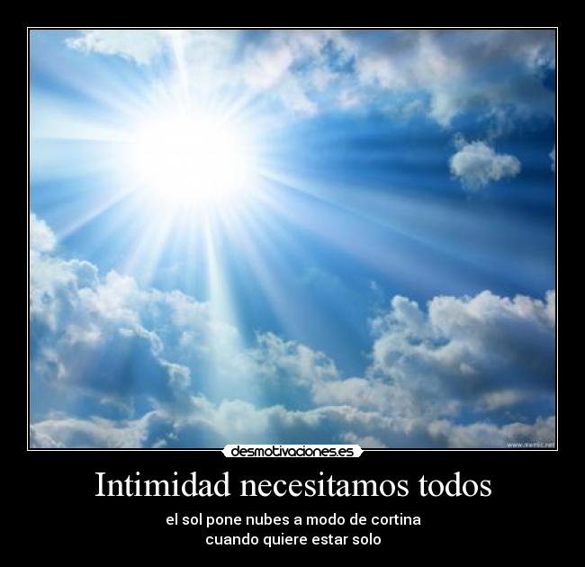 Intimidad necesitamos todos - 