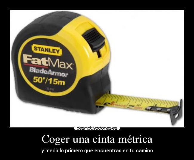 Coger una cinta métrica -