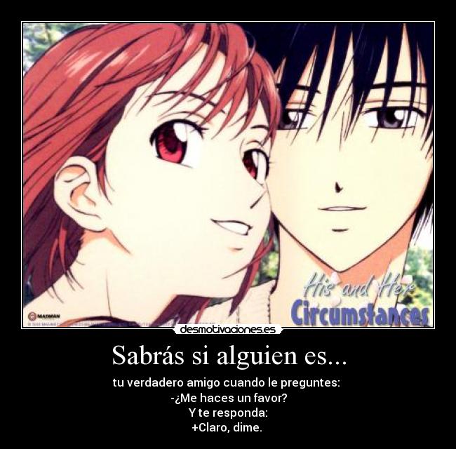 Sabrás si alguien es... - 