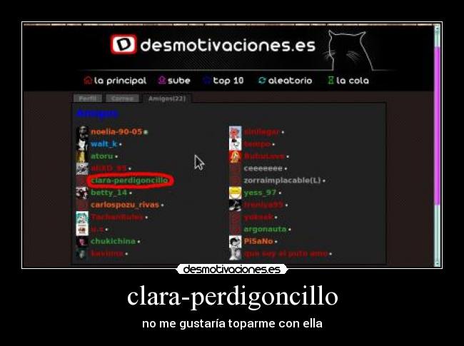 clara-perdigoncillo - no me gustaría toparme con ella