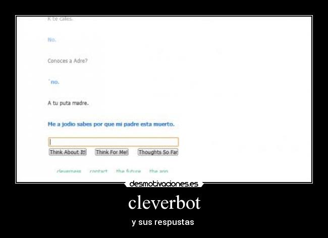 cleverbot - y sus respustas