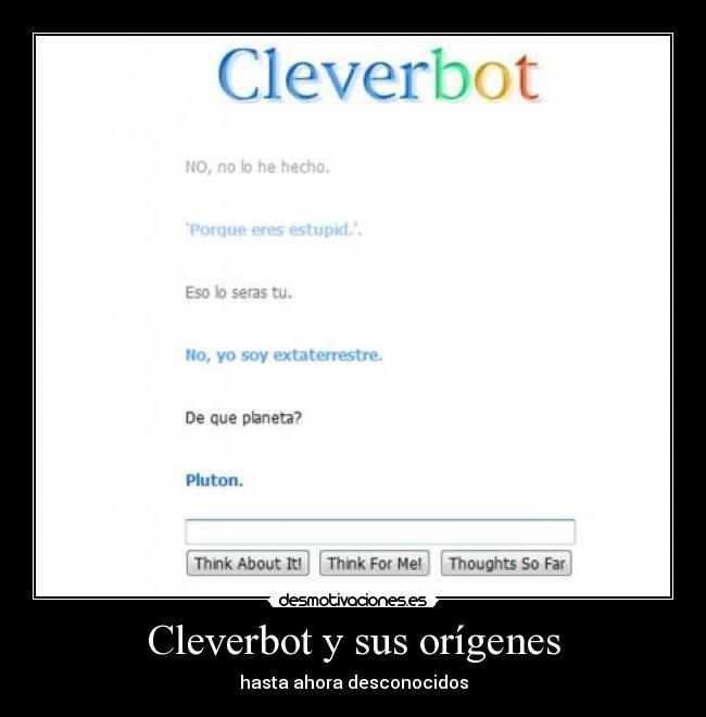 Cleverbot y sus orígenes - hasta ahora desconocidos