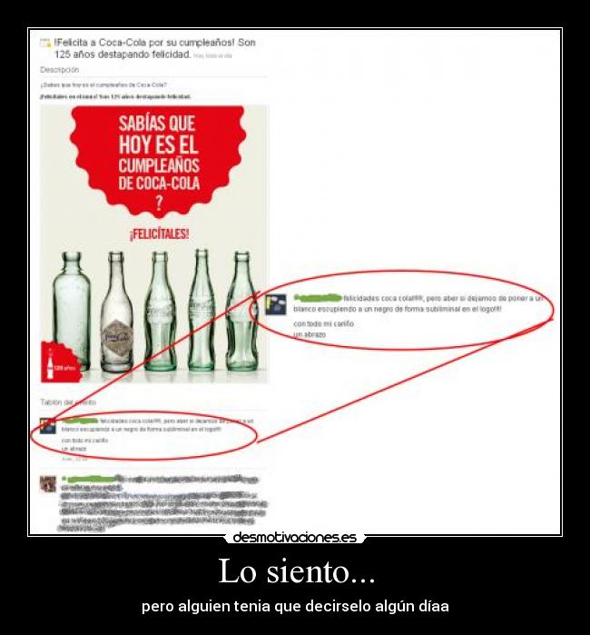 Lo siento... - pero alguien tenia que decirselo algún díaa