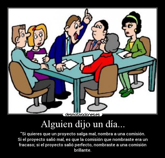 carteles comisiones proyecto desmotivaciones