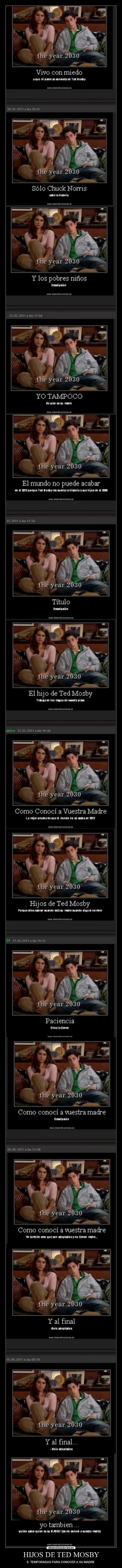 HIJOS DE TED MOSBY - 6  TEMPORADAS PARA CONOCER A SU MADRE 