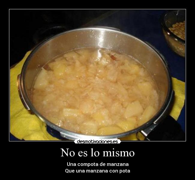 No es lo mismo - 