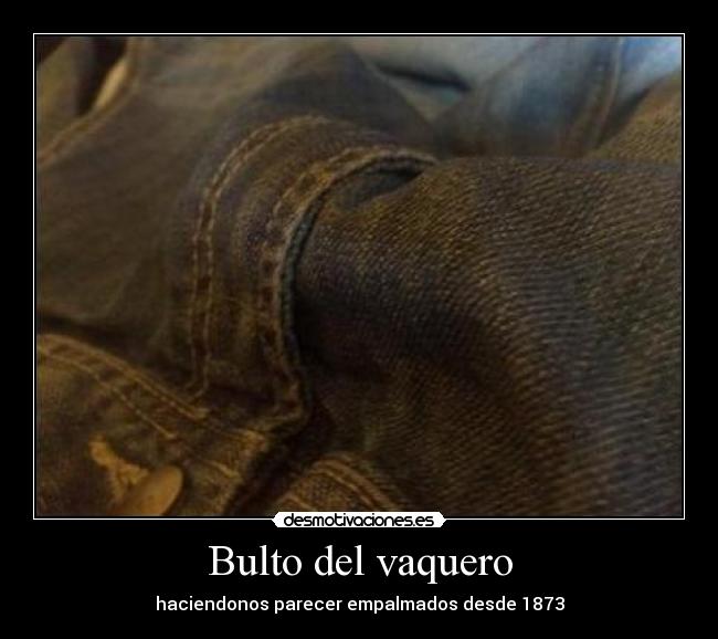Bulto del vaquero - haciendonos parecer empalmados desde 1873