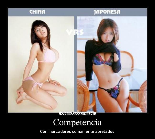 Competencia - Con marcadores sumamente apretados