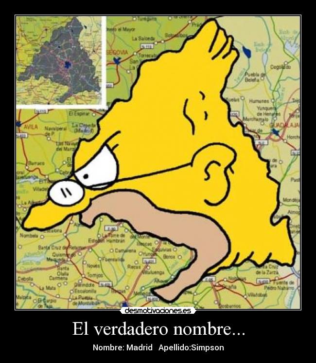 El verdadero nombre... -