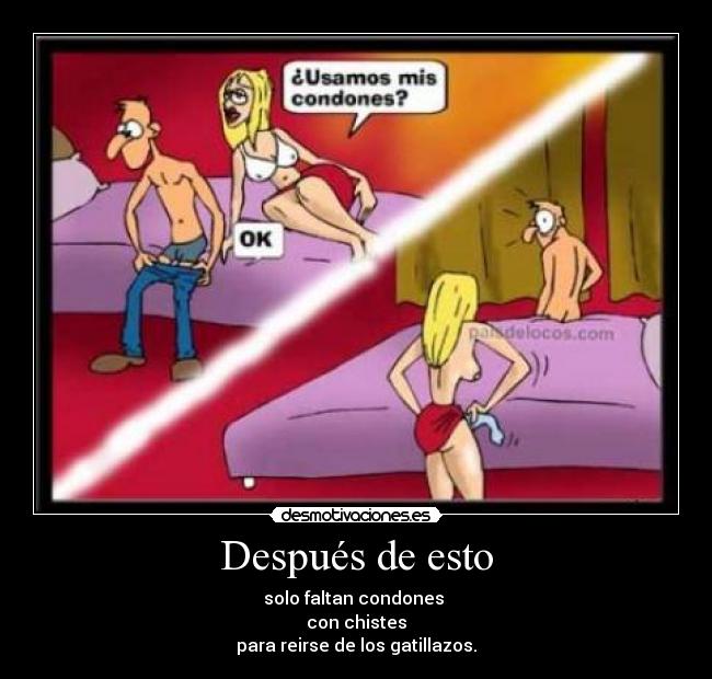 carteles condones desmotivaciones