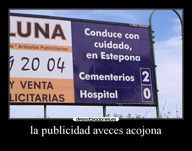 la publicidad aveces acojona - 