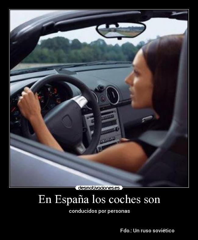 En España los coches son - 