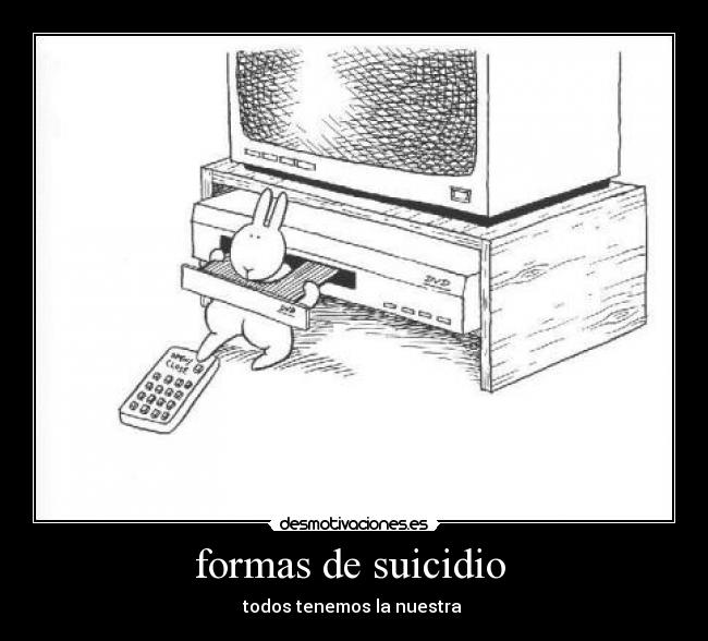 formas de suicidio -