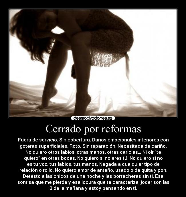 Cerrado por reformas -