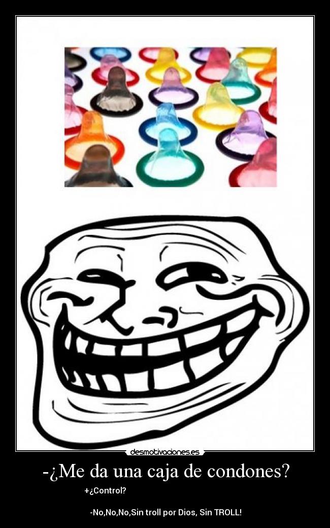 -¿Me da una caja de condones? -