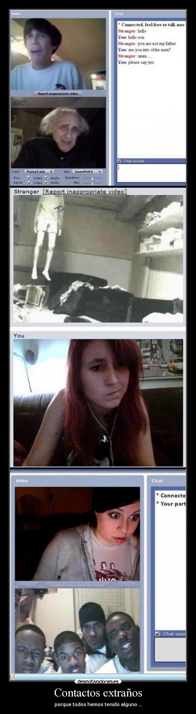 Contactos extraños - porque todos hemos tenido alguno ...