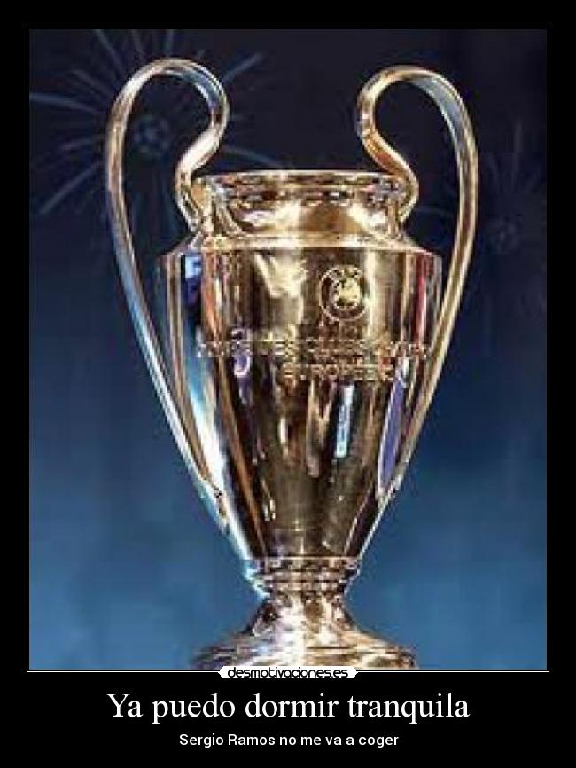 Ya puedo dormir tranquila -