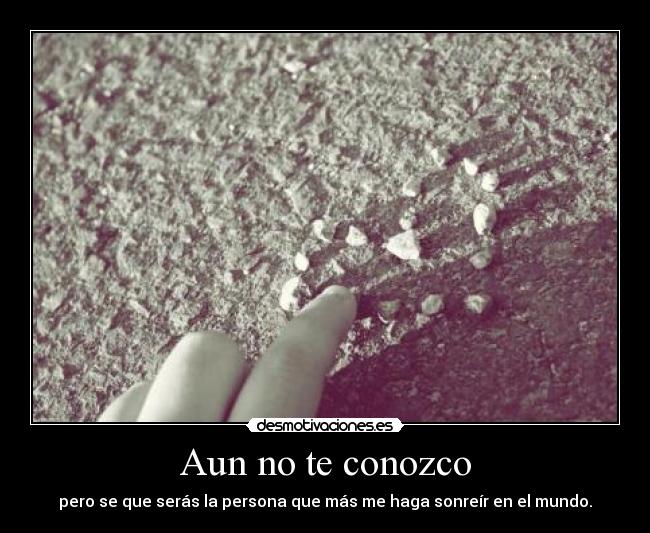 Aun no te conozco -