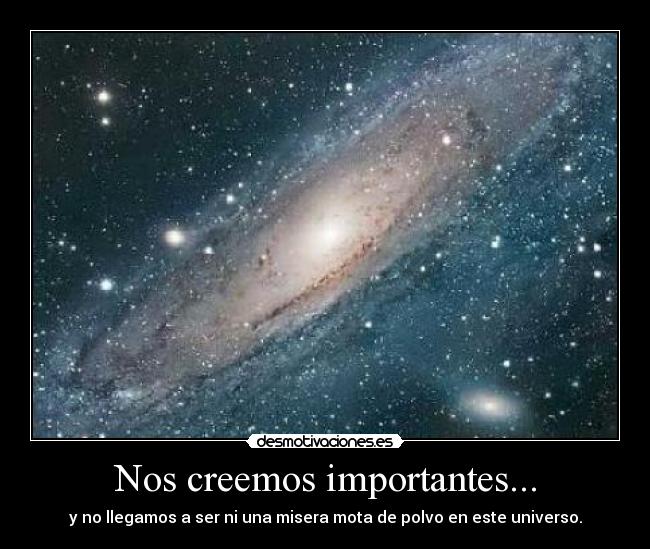 Nos creemos importantes... -