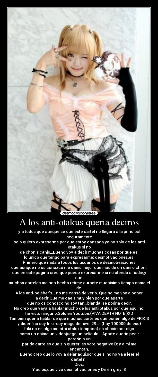 A los anti-otakus queria deciros - 