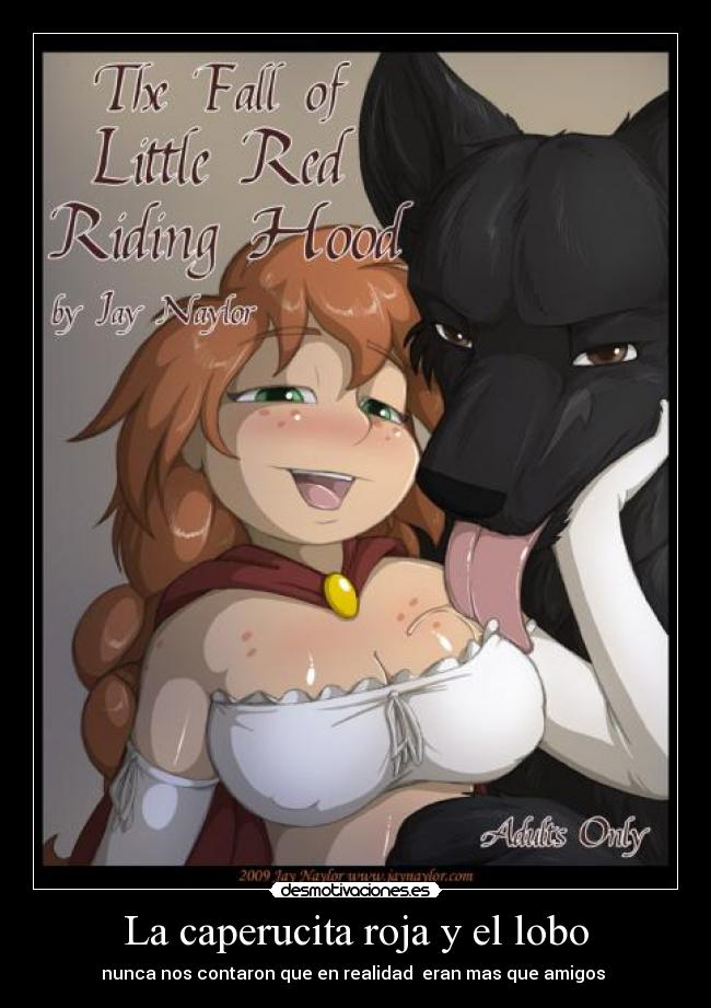 La caperucita roja y el lobo - nunca nos contaron que en realidad eran mas que amigos