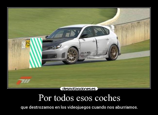 Por todos esos coches -