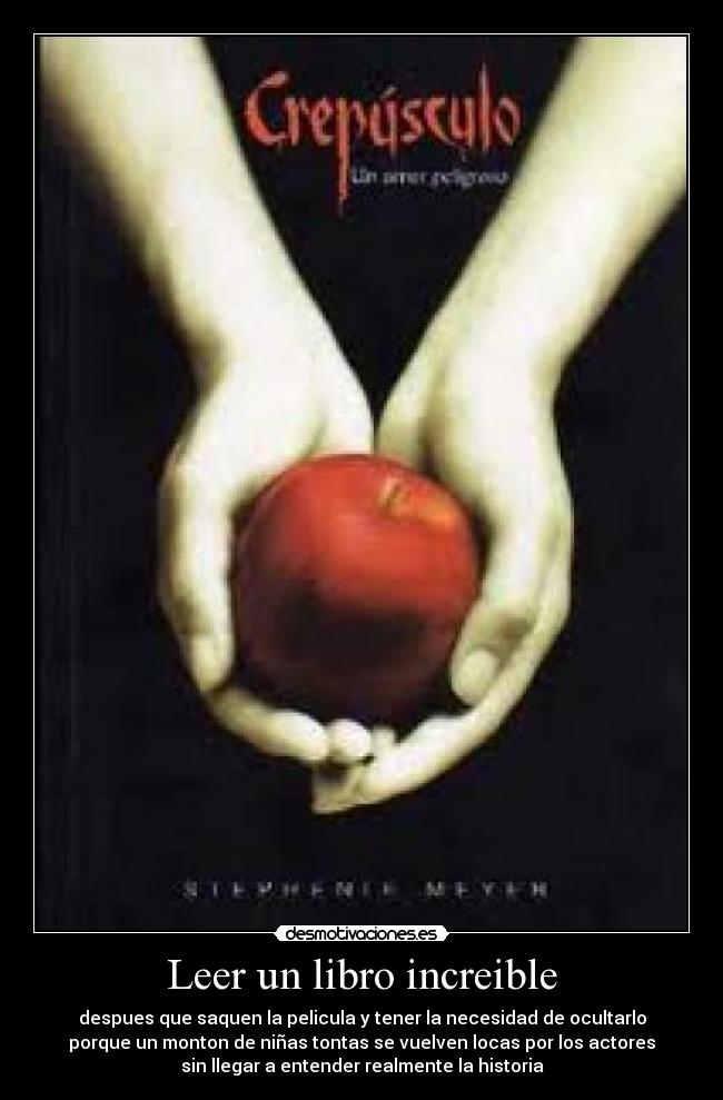 Leer un libro increible -