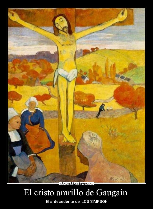 El cristo amrillo de Gaugain - El antecedente de LOS SIMPSON
