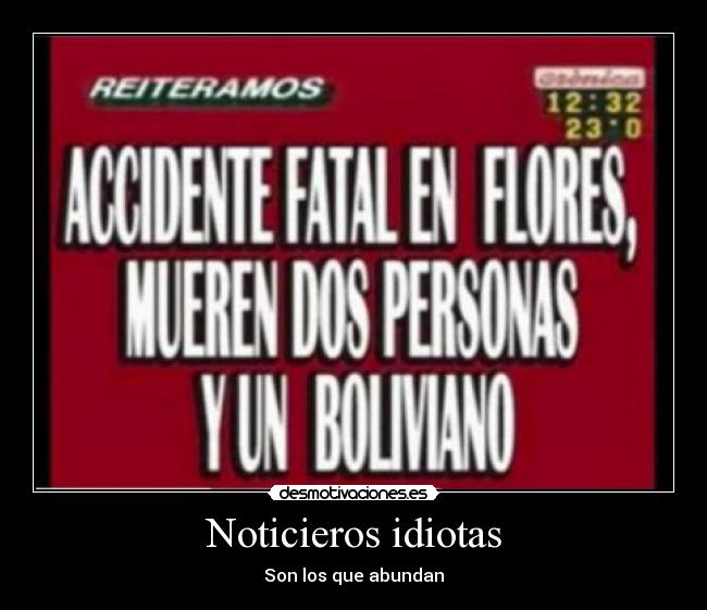 Noticieros idiotas -