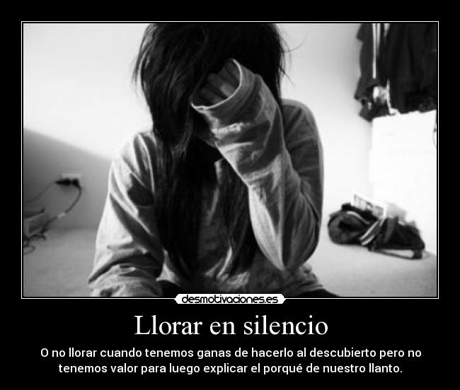 Llorar en silencio -