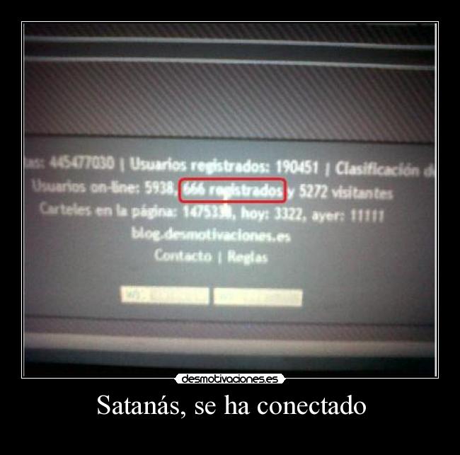 Satanás, se ha conectado - 