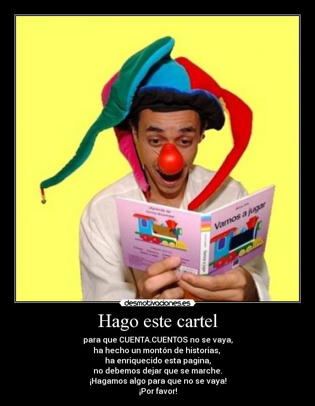 Hago este cartel -