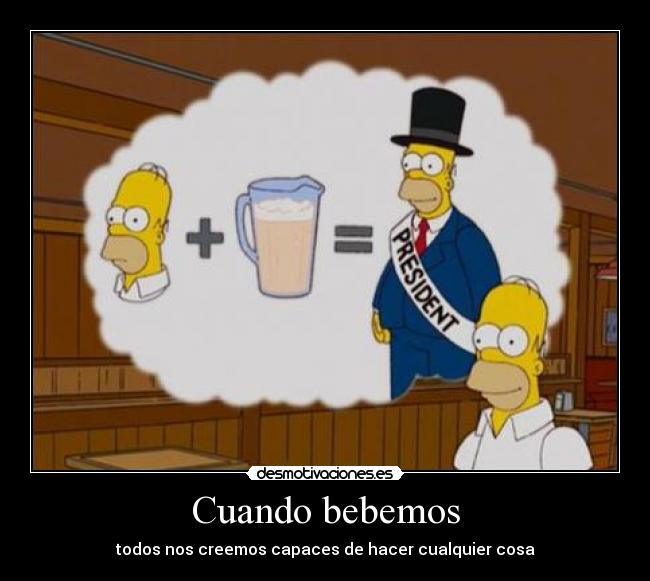 Cuando bebemos -