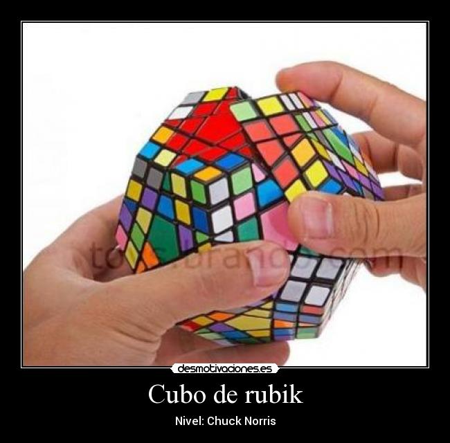 Cubo de rubik - Nivel: Chuck Norris