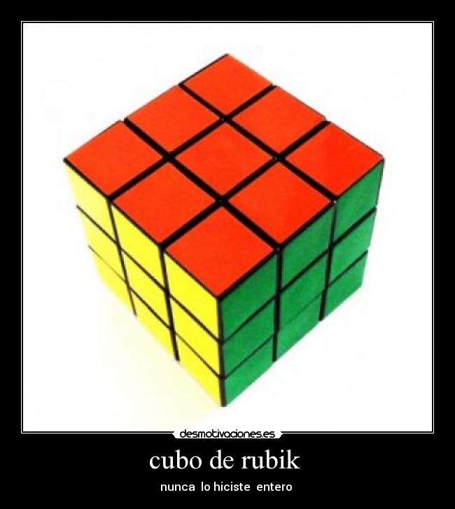 cubo de rubik - nunca lo hiciste entero