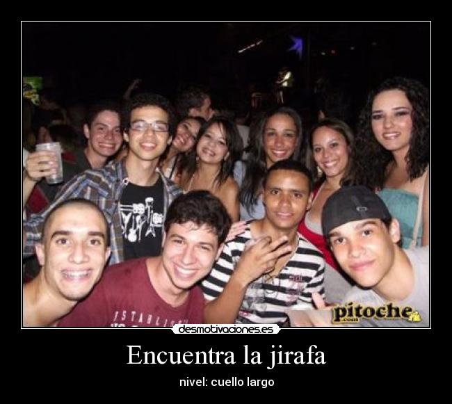 Encuentra la jirafa - nivel: cuello largo