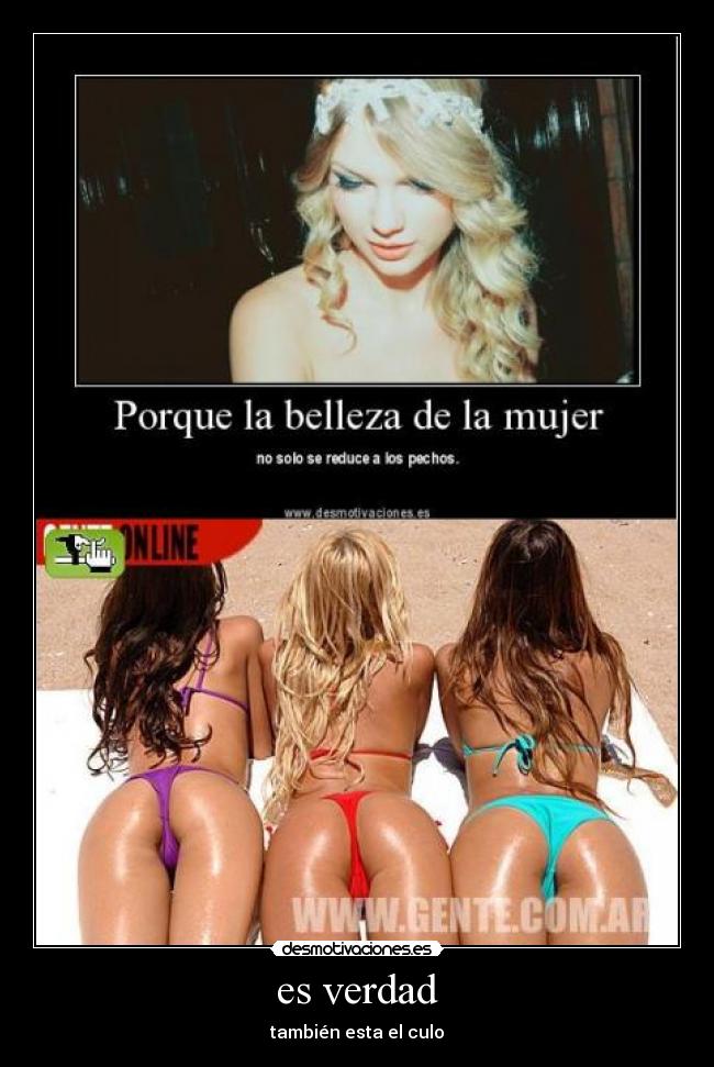 es verdad - también esta el culo