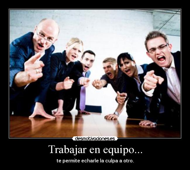 Trabajar en equipo... -