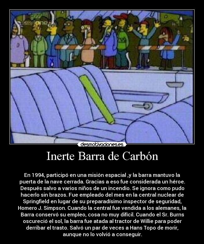 Inerte Barra de Carbón - 