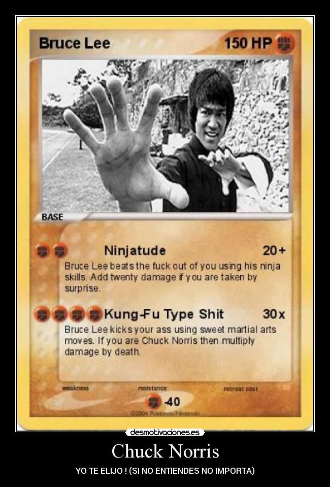 Chuck Norris - YO TE ELIJO ! (SI NO ENTIENDES NO IMPORTA)