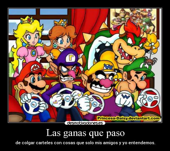 Las ganas que paso -