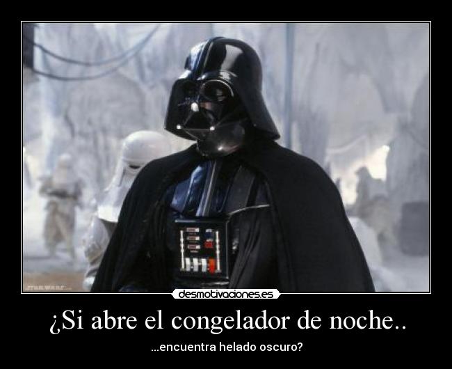 ¿Si abre el congelador de noche.. -